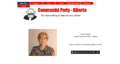 Desktop Screenshot of communistparty-alberta.ca